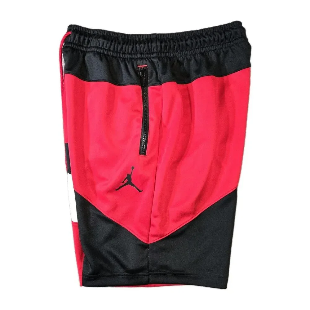 Mens Air Jordan Jumpman Tricot Wave Basketball Shorts Medium 27x8 Black Red